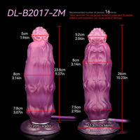 9.68in Inflatable Silicone Soft Big Fantasy Odd Dildo Penis Simulator