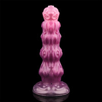 9.68in Inflatable Silicone Soft Big Fantasy Odd Dildo Penis Simulator