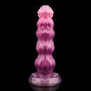 9.68in Inflatable Silicone Soft Big Fantasy Odd Dildo Penis Simulator