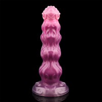 9.68in Inflatable Silicone Soft Big Fantasy Odd Dildo Penis Simulator