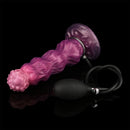 9.68in Inflatable Silicone Soft Big Fantasy Odd Dildo Penis Simulator