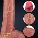 9.69in Asian Tender Penis Real Large Dildo Female Masturbator
