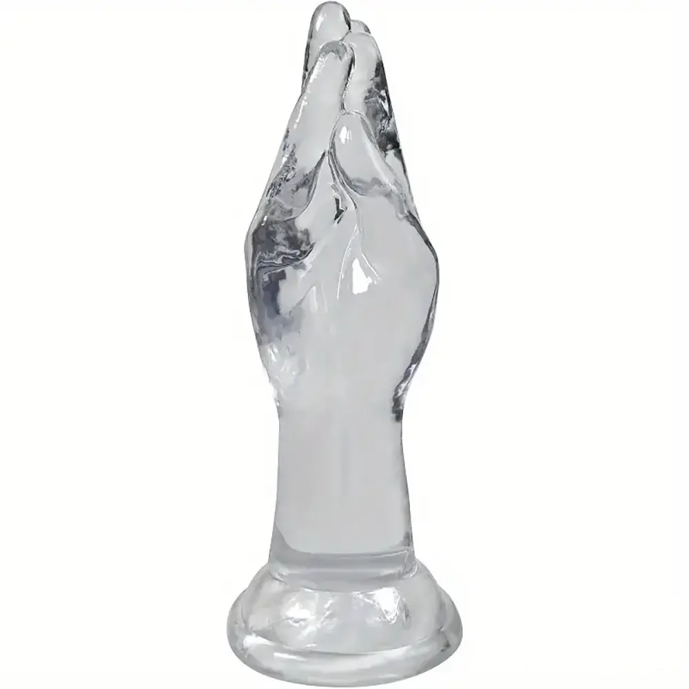 9.6in Big Clear Fist Hand Dildo Adult Sex Toy For Anal Fisting Sex