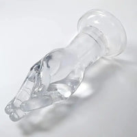 9.6in Big Clear Fist Hand Dildo Adult Sex Toy For Anal Fisting Sex