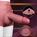 9.6in Hollow Leather Pants Strap on Dildo Liquid Silicone Dildo Sex Toy