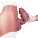9.6in Hollow Leather Pants Strap on Dildo Liquid Silicone Dildo Sex Toy