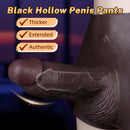 9.6in Hollow Soft Liquid Silicone Realistic Strap on Dildo Panty For Sex