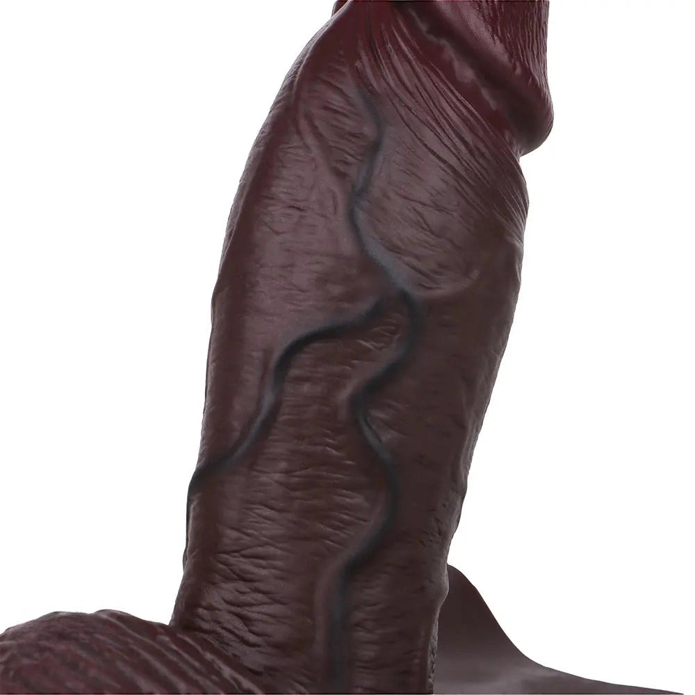 9.6in Hollow Soft Liquid Silicone Realistic Strap on Dildo Panty For Sex