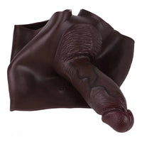 9.6in Hollow Soft Liquid Silicone Realistic Strap on Dildo Panty For Sex