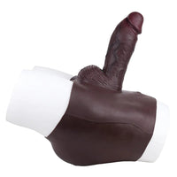 9.6in Hollow Soft Liquid Silicone Realistic Strap on Dildo Panty For Sex