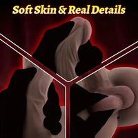 9.6in Male Dildo Sex Doll Torso With Flexible Dildo Realistic Big Cock