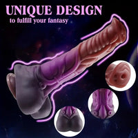 9.6in Realistic Horse Silicone Giant Fantasy Dildo For Anal Stimulation