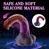 9.6in Realistic Horse Silicone Giant Fantasy Dildo For Anal Stimulation
