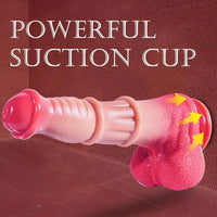9.6in Silicone Big Soft Horse Cock Animal Dildo For Hands-free Play