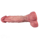 9.72in Double-layer Liquid Silicone Skin-like Soft Big Real Dildo For Women