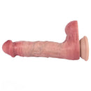 9.72in Double-layer Liquid Silicone Skin-like Soft Big Real Dildo For Women