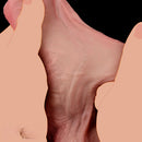 9.72in Double-layer Liquid Silicone Skin-like Soft Big Real Dildo For Women