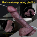 9.72in Manual Male and Female Dual Density Silicone Ejaculating Dildo