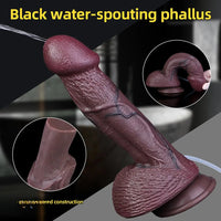 9.72in Manual Male and Female Dual Density Silicone Ejaculating Dildo