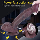 9.72in Manual Male and Female Dual Density Silicone Ejaculating Dildo