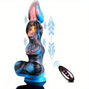 9.72in Thrusting Dragon Monster Fantasy 4IN1 Knot Dildo Vibrating Heating