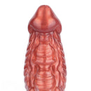 9.76in Knotted Monster Animal Double Layer Silicone Dildo For Stimulation