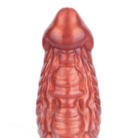 9.76in Knotted Monster Animal Double Layer Silicone Dildo For Stimulation