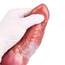 9.76in Knotted Monster Animal Double Layer Silicone Dildo For Stimulation