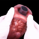 9.76in Knotted Monster Animal Double Layer Silicone Dildo For Stimulation