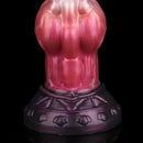 9.76in Knotted Monster Animal Double Layer Silicone Dildo For Stimulation