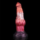 9.76in Knotted Monster Animal Double Layer Silicone Dildo For Stimulation