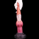 9.76in Knotted Monster Animal Double Layer Silicone Dildo For Stimulation