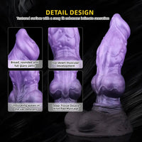 9.76in Monster Silicone Knot Ultra Soft Dildo For Men G Spot Stimulator