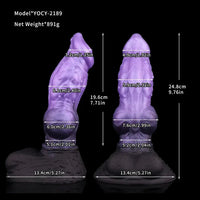 9.76in Monster Silicone Knot Ultra Soft Dildo For Men G Spot Stimulator