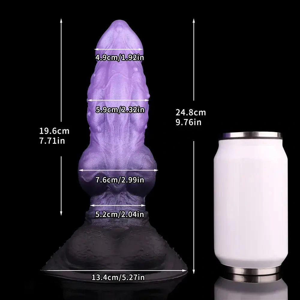 9.76in Monster Silicone Knot Ultra Soft Dildo For Men G Spot Stimulator