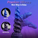 9.7in Monster Fantasy Silicone Big Dildo With Powerful Suction Cup