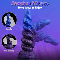 9.7in Monster Fantasy Silicone Big Dildo With Powerful Suction Cup
