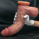 9.84in 11.02in 11.81in Strap on Soft Realistic Big Cock Dildo Easy to Clean