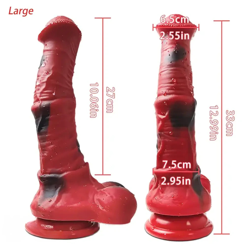 9.84in 11.22in 12.99in Silicone Horse Dildo Large Anal Dildo For Sex