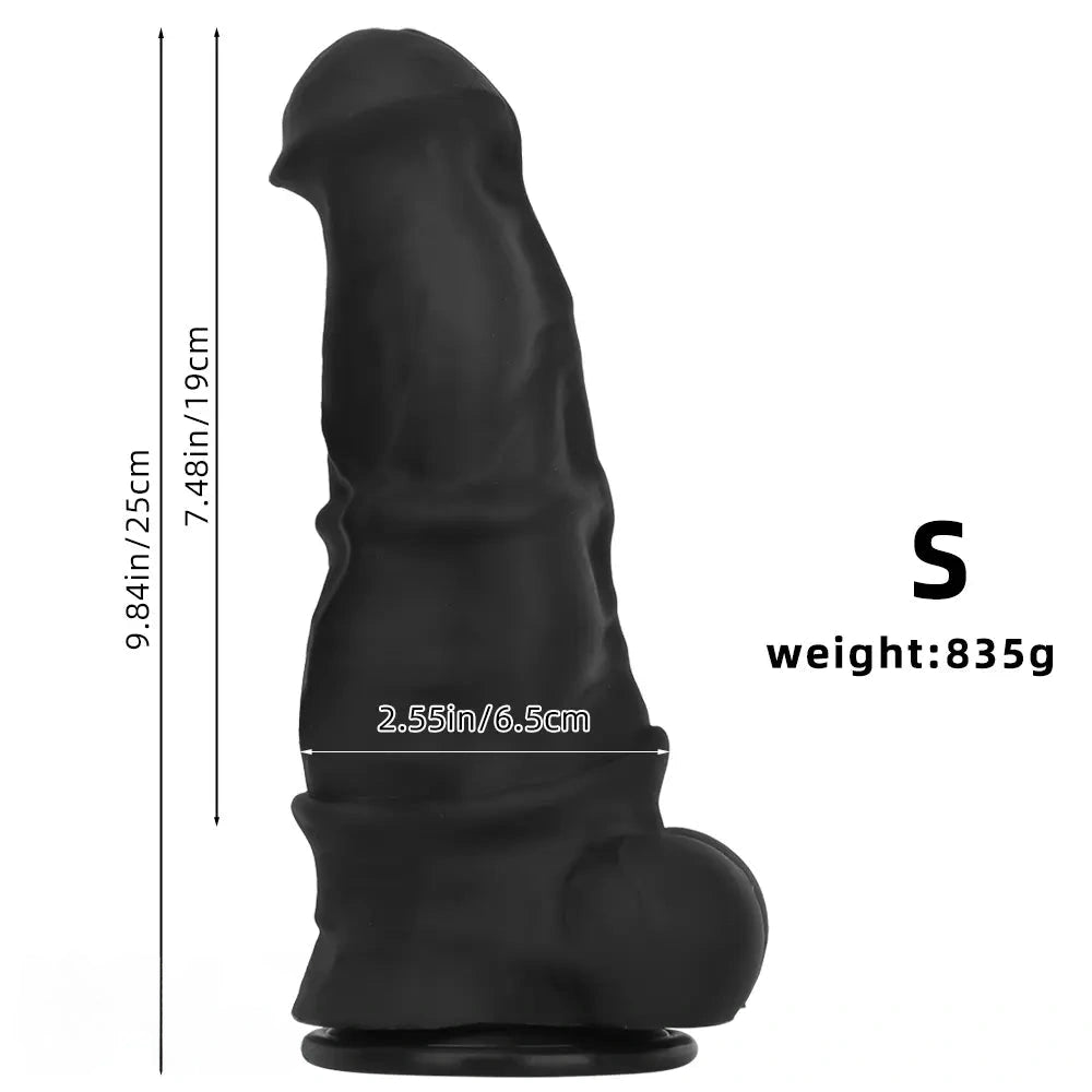 9.84in 11.22in 12in 13.38in 14.17in Extra Large Thick Penis Horse Dildo