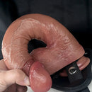 9.84in 11.61in Realistic Curved Silicone Strap on Dildo For Comfortable Love