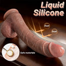 9.84in 11.61in Realistic Curved Silicone Strap on Dildo For Comfortable Love