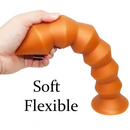 9.84in 11.81in 13.78in Thread Spire Large Soft Anal Butt Plug Dildo