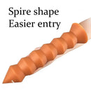 9.84in 11.81in 13.78in Thread Spire Large Soft Anal Butt Plug Dildo