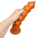 9.84in 11.81in 13.78in Thread Spire Large Soft Anal Butt Plug Dildo