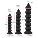 9.84in 11.81in 13.78in Thread Spire Large Soft Anal Butt Plug Dildo