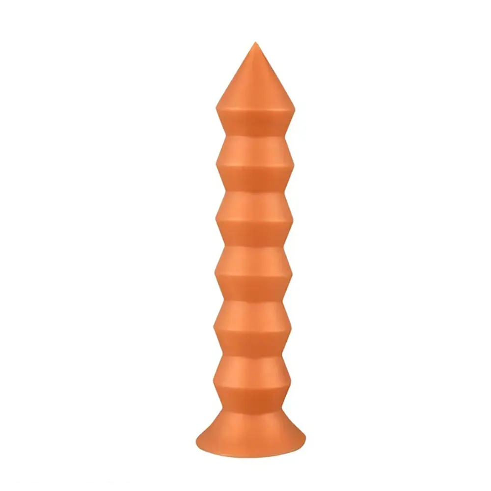 9.84in 11.81in 13.78in Thread Spire Large Soft Anal Butt Plug Dildo