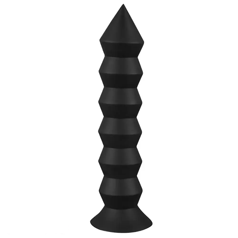9.84in 11.81in 13.78in Thread Spire Large Soft Anal Butt Plug Dildo