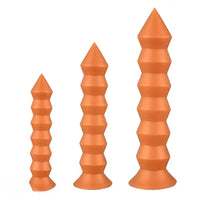9.84in 11.81in 13.78in Thread Spire Large Soft Anal Butt Plug Dildo