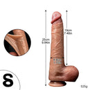 9.84in 11.81in Sliding Skin Penis Strap on Realistic Dildo For Women Men
